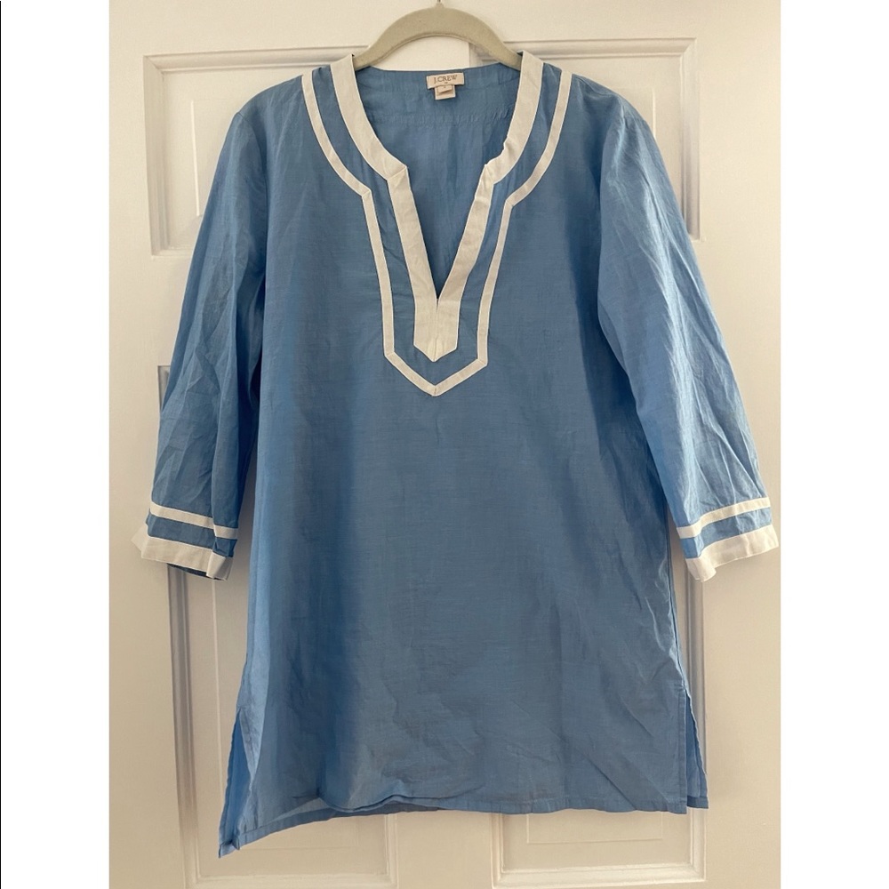 J. Crew Blue and White Tunic